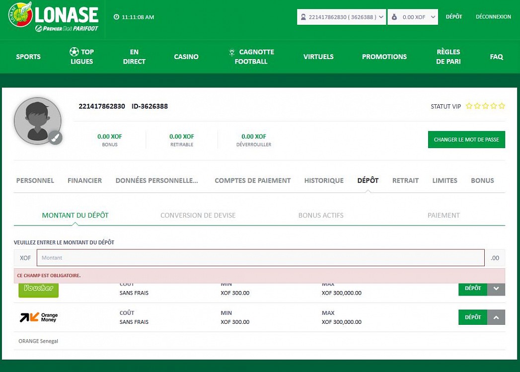 Reconstituer le compte PremierBet